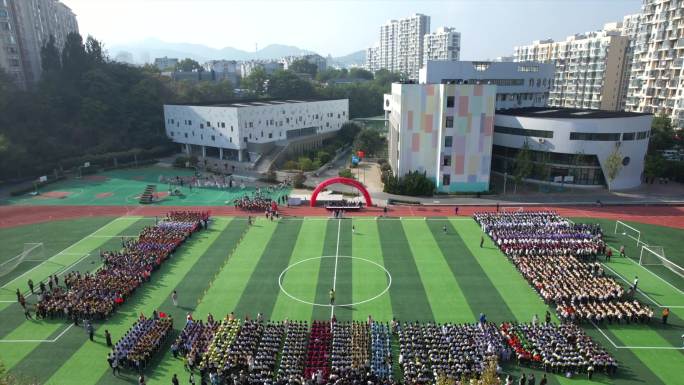 大连格致中学航拍