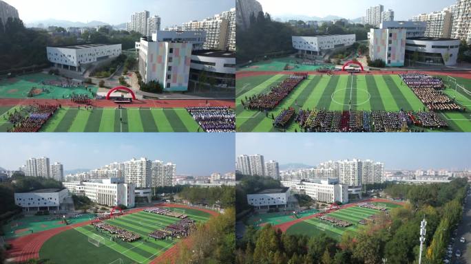 大连格致中学航拍