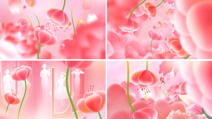 女神节片头AE模板三八妇女节片花
