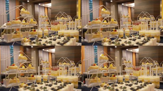 精致甜点自助餐台