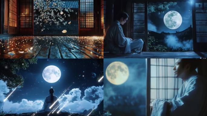 唐 李白 静夜思 无字幕