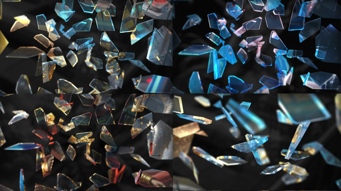 E3D破碎空间转场特效