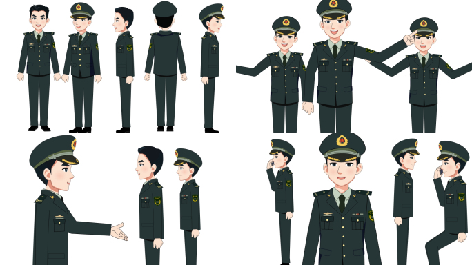 军人AE模板