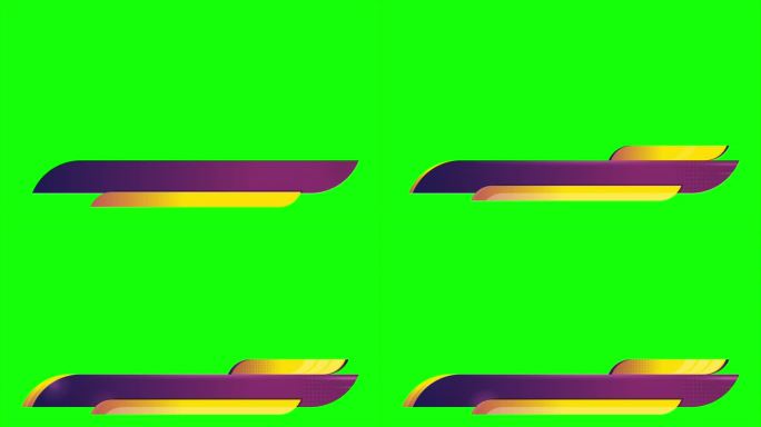 字幕条动画。广播新闻字幕条模板设计。视频标题。