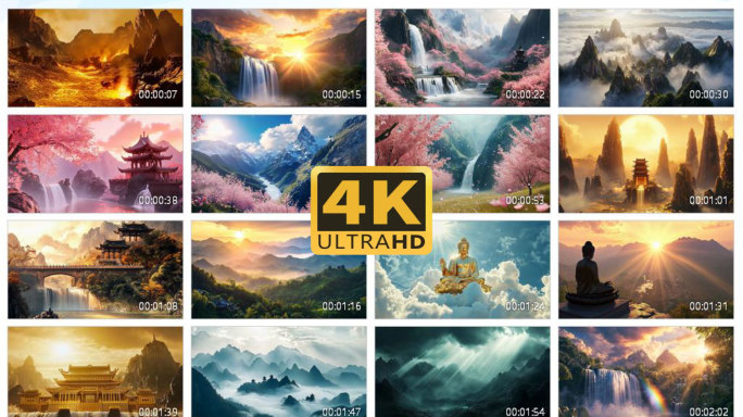 4K西游记经典场景舞台LED背景1