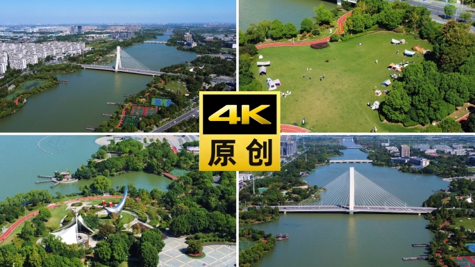 张家港沙洲湖航拍