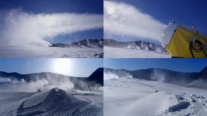 滑雪场 人工造雪