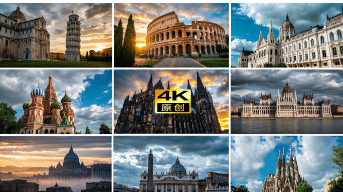 欧美标志性建筑，美国欧洲地标建筑