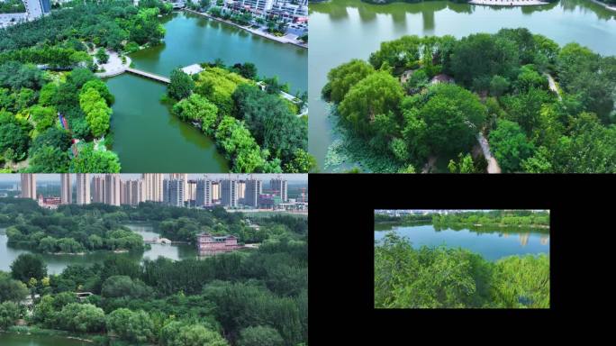 冠县 清泉河 河道 冠县航拍 冠县水利