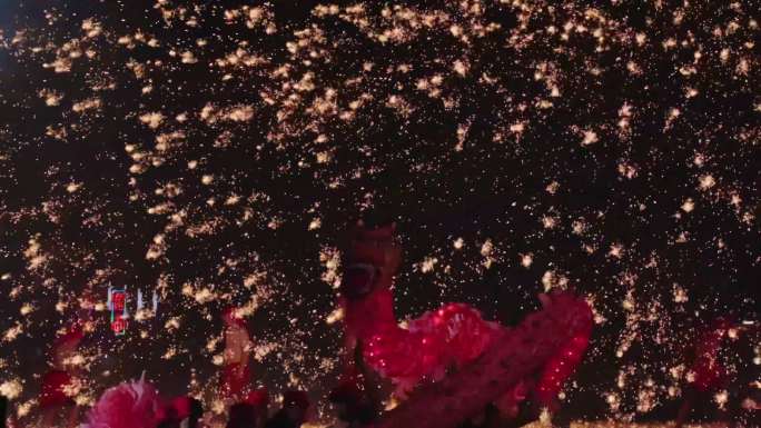 打铁花火壶舞舞龙灯春节闹元宵非遗文化传承