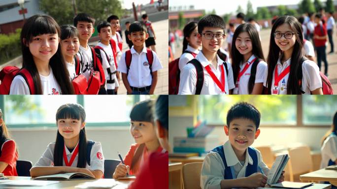 校园生活学习场景 阳光下的学生时代