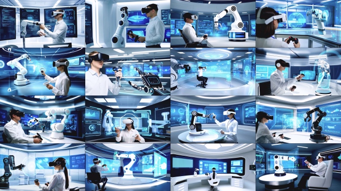 工程师借助VR设备技术赋能机器人操控