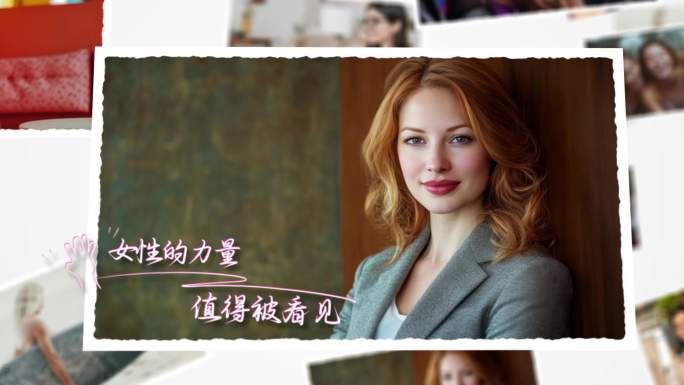 温馨唯美图文相册妇女节照片