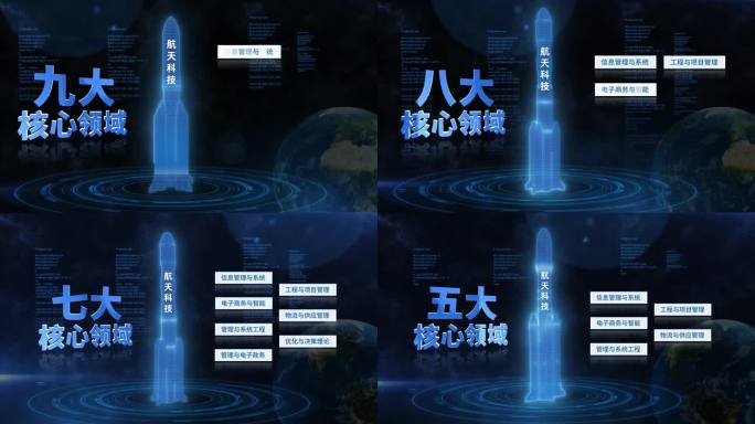 科技功能介绍AE模板