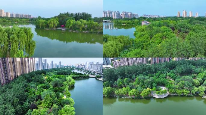 冠县 清泉河  航拍 水利风景区