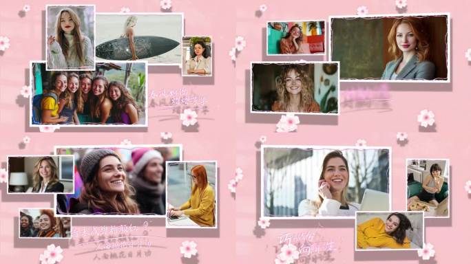 三八妇女节母亲节多图文照片墙