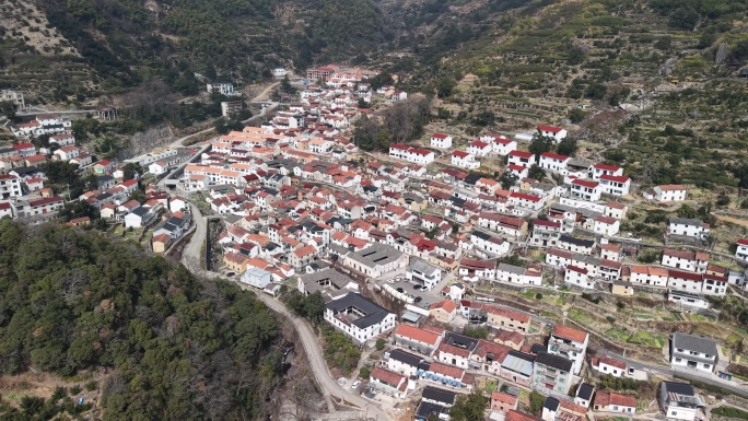 航拍嵊州小昆村