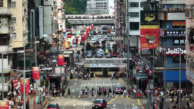 香港 车流 人流 地铁 人文 街道