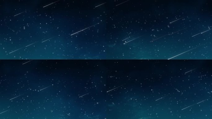 流星划过星空 梦幻流星雨