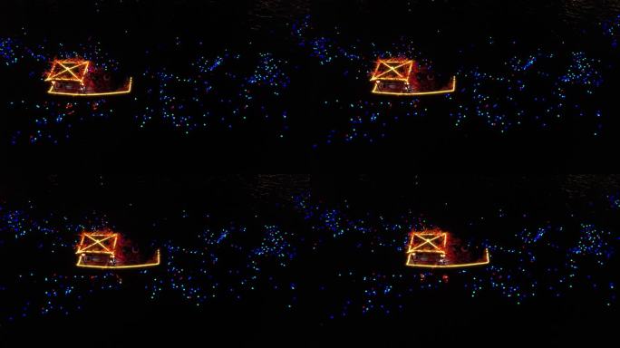 夜游锦江东门码头航拍