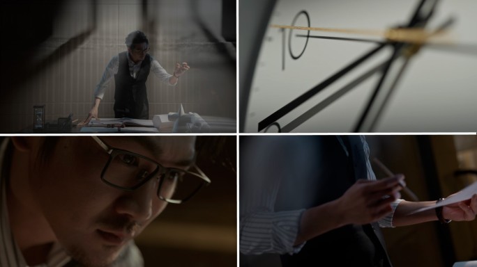 设计师思考画图寻找灵感