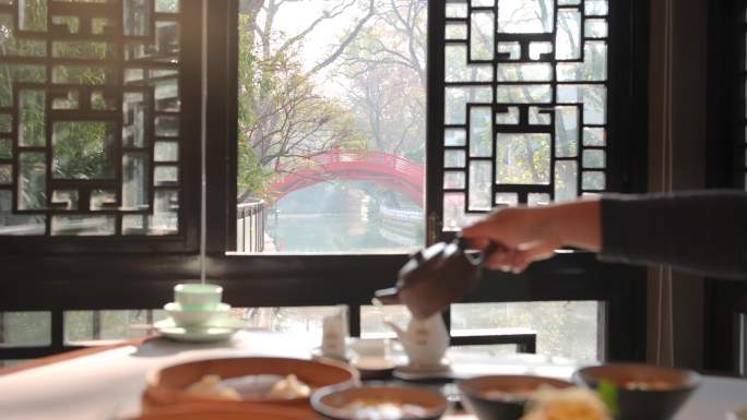 扬州早茶 精致中式点心美食 小笼汤包
