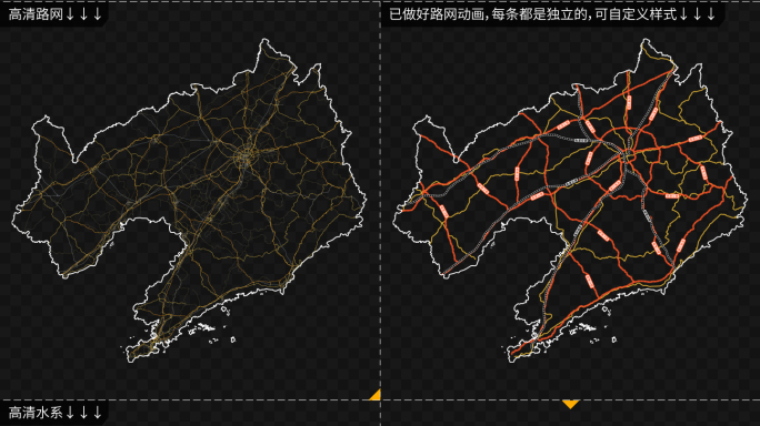 辽宁省区位交通分析辽宁地图AE模板