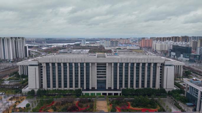 南阳人民会堂航拍