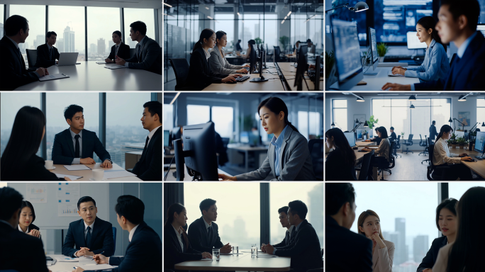 商务办公 商务洽谈 商务会议 白领办公