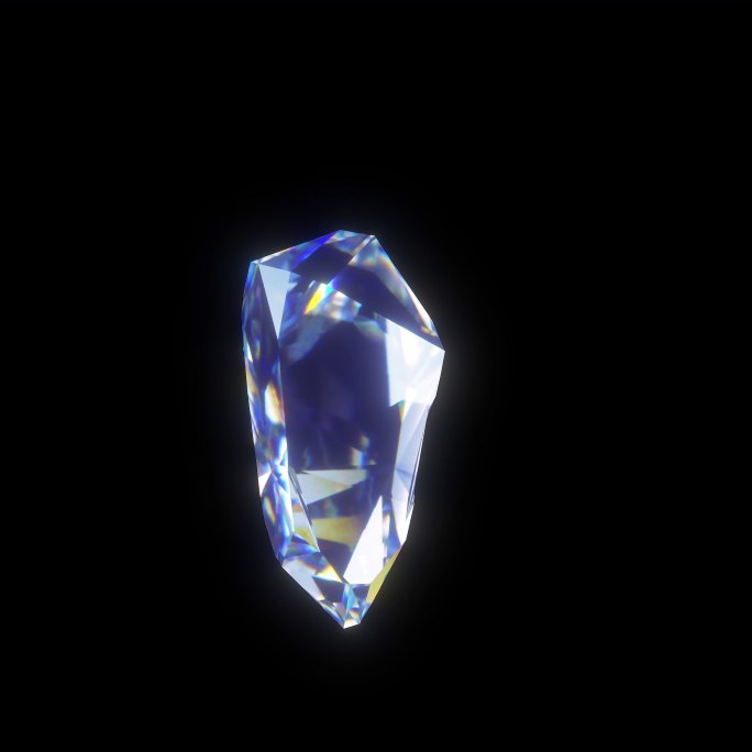 通道 水晶 钻石 循环 折射 璀璨 梦幻