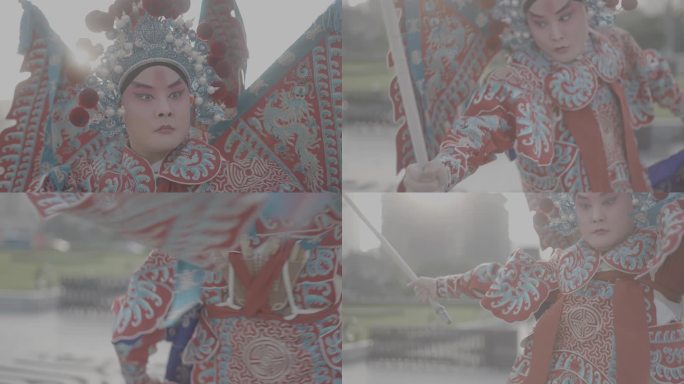 秦腔戏曲武生