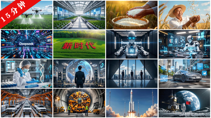 中国宣传片经济发展风景科技强
