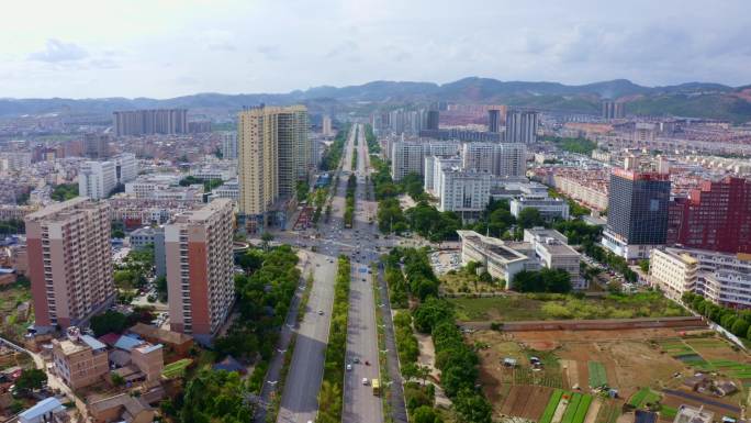 城市建筑群航拍