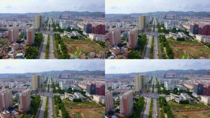 城市建筑群航拍