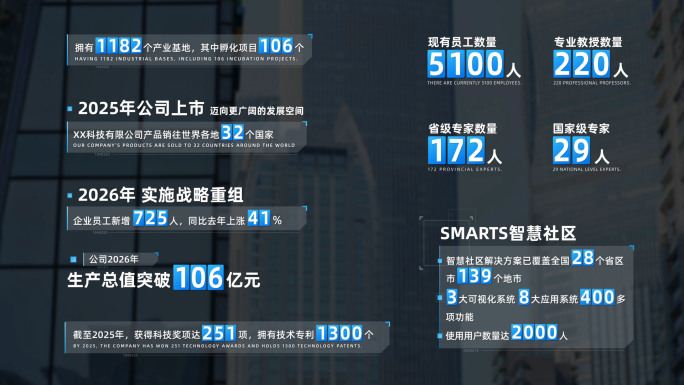 简洁科技商务数据文字字幕条 28