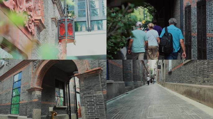 上海街区人文风情，石库门，老建筑