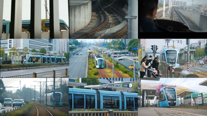 有轨电车  城市有轨电车 公交电车
