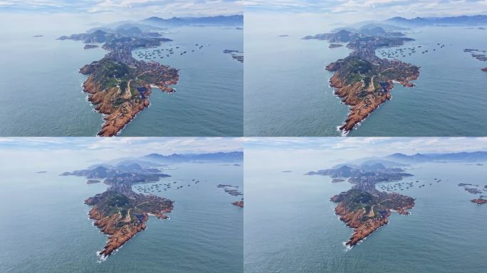 中国好望角福建福州连江县北茭村航拍海岸线