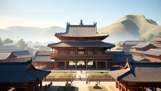 AI演绎从古代建筑到现代建筑的变化