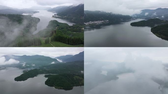 四川眉山雅女湖航拍合集
