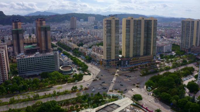 城市建筑群航拍