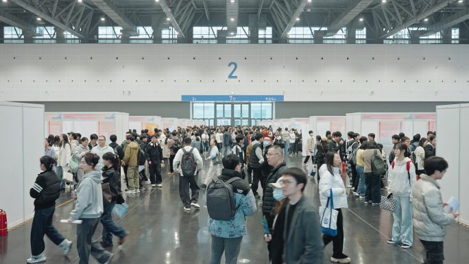 大学生面试找工作就业人才招聘面试延时摄影