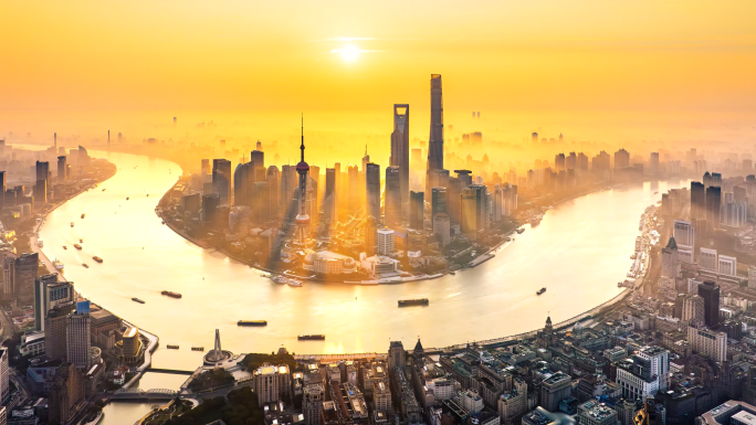 上海黄浦江外滩陆家嘴城市宣传片