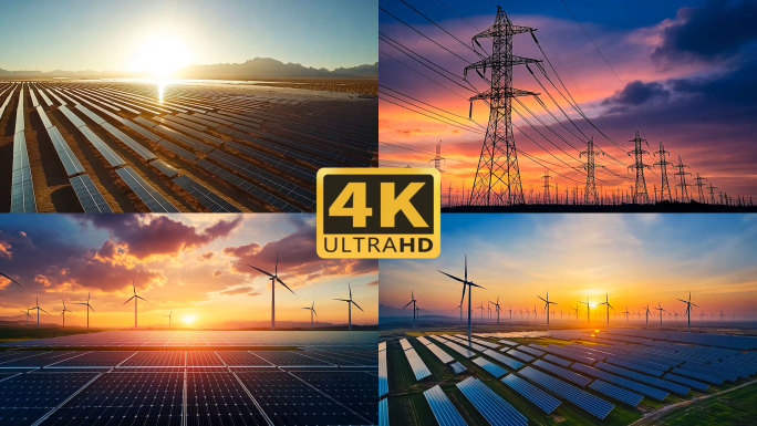 4K新能源光伏太阳能发电2