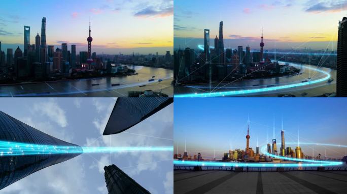 科技感上海城市发展