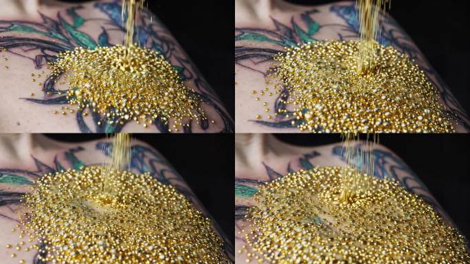 金色珠子与艺术