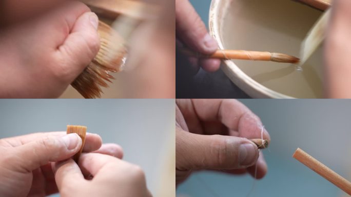 毛笔非遗技艺制作