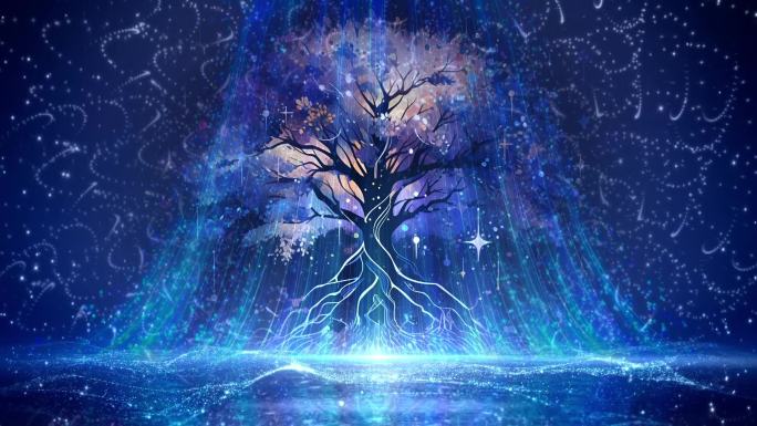 星空下的生命之树