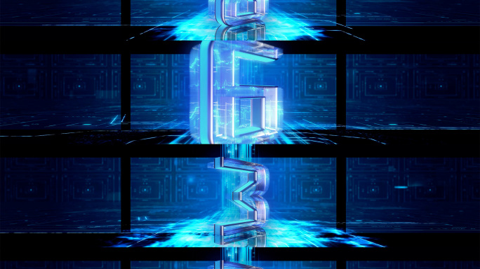 科技风震撼裸眼3D倒计时发布会