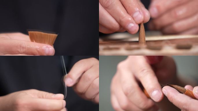 毛笔非遗技艺制作